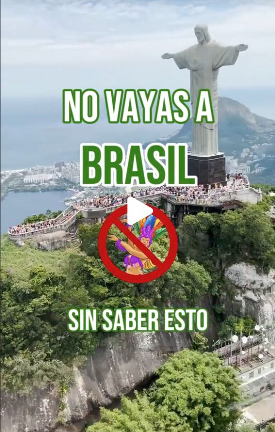 Tiktok no vayas a Brasil sin saber esto