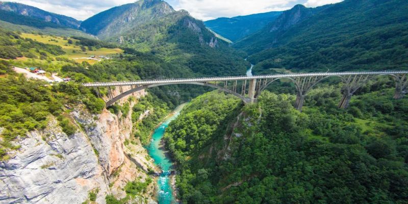 cañon del río tara en montenegro