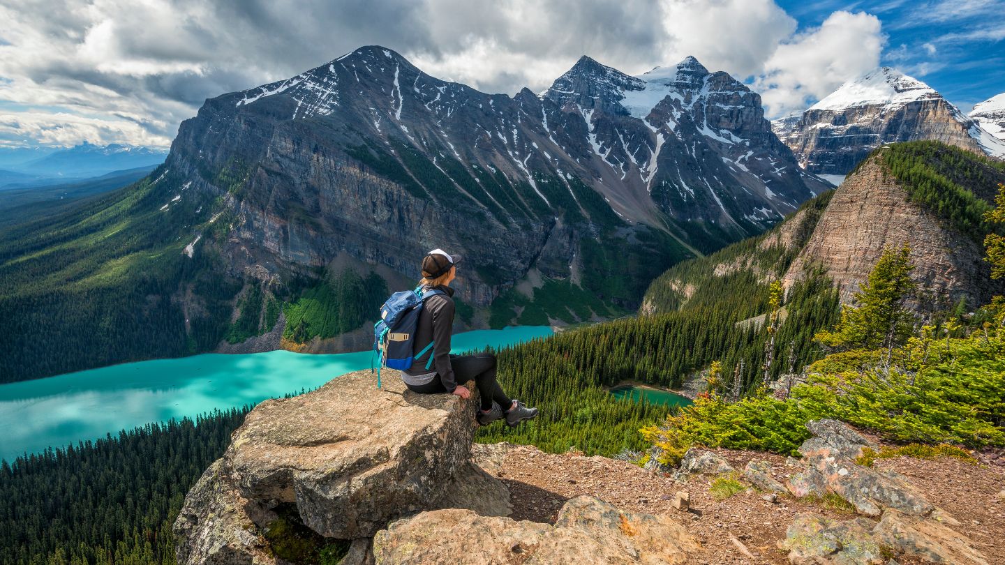 senderismo en lake louise